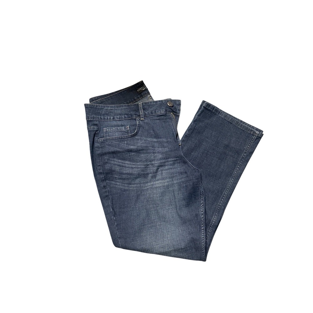 Women's‎ Riders by Lee Blue Jeans 16P Mid Rise Straight Leg Stretch Denim